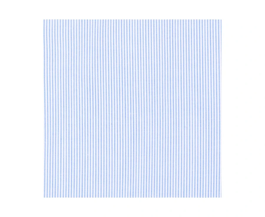 Chemise Blanche à Rayures Bleues - ANSELME 7 Chemise Blanche à Rayures Bleues - ANSELME – Image 7