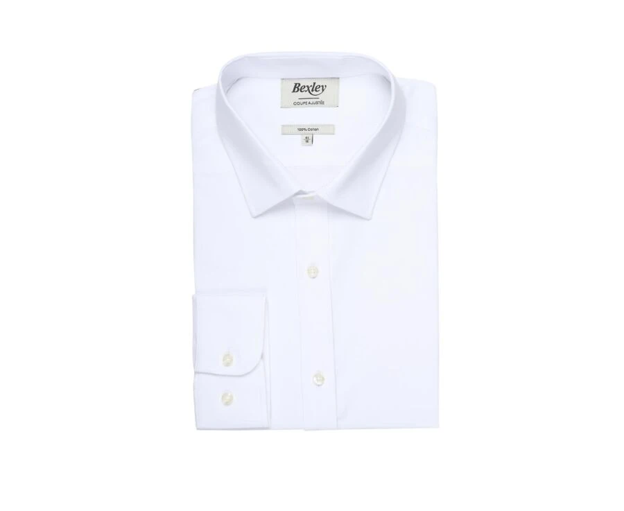 Chemise Oxford Coton Blanc - EVRARD 4 Chemise Oxford Coton Blanc - EVRARD – Image 4