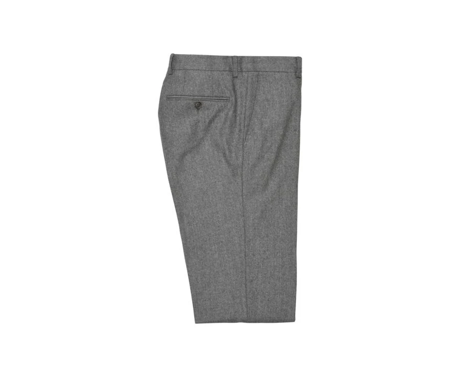 Pantalon Habillé Homme Gris Clair Chiné - LÉONARD 4 Pantalon Habillé Homme Gris Clair Chiné - LÉONARD – Image 4