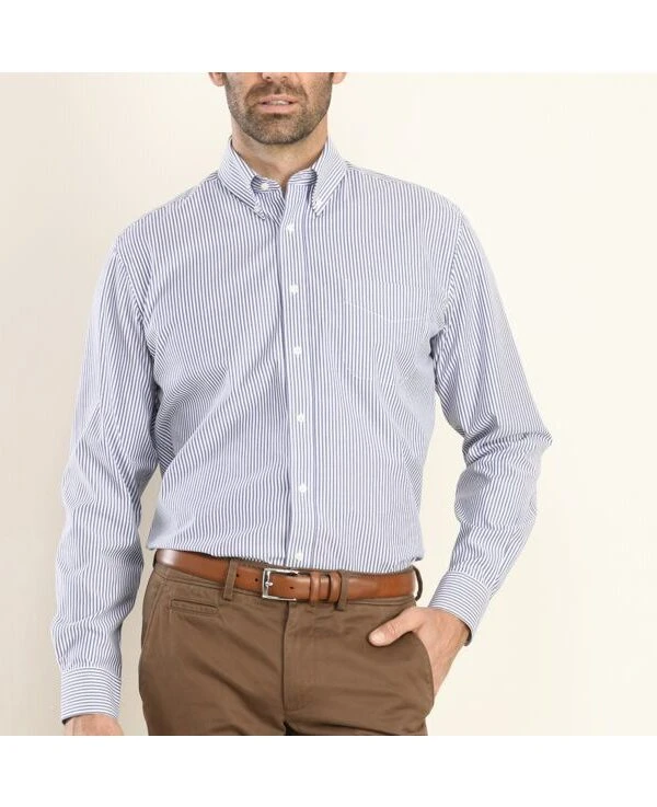 Chemise Rayée Bleu Océan Et Blanc - KELLEN