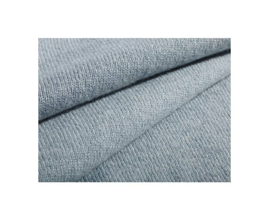 Pull Col Zippé Homme Laine Vert Eucalyptus - KEITHY 6 Pull Col Zippé Homme Laine Vert Eucalyptus - KEITHY – Image 6