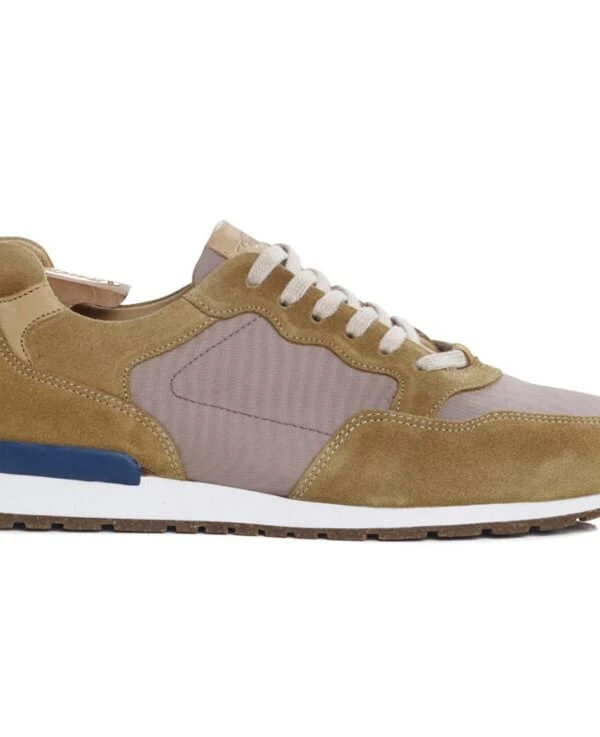 Sneakers Homme Velours Camel - CANBERRA II