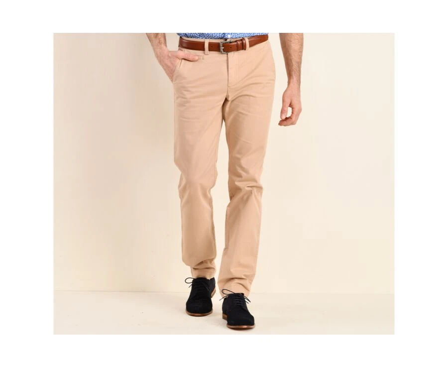Pantalon Chino Homme Beige Foncé - JERRY II 1 Pantalon Chino Homme Beige Foncé - JERRY II