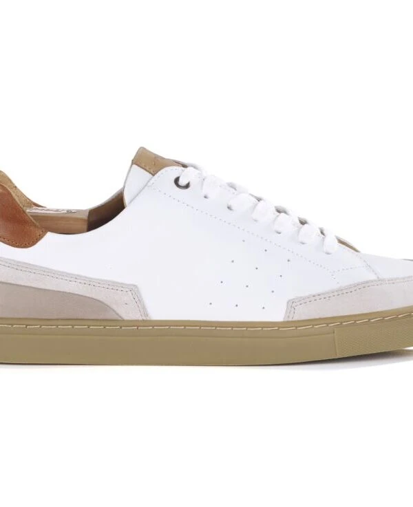 Sneakers Homme Cuir Blanc - BELOKA