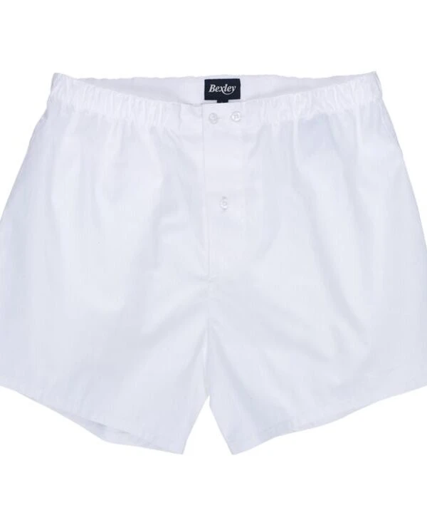 Boîte De 2 Caleçons Homme Uni Blanc Et Imprimé Navy Et Beige - ELON