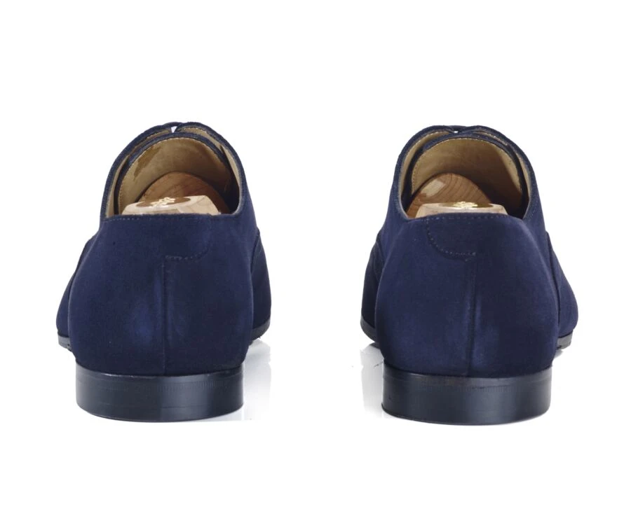 Richelieu Homme Velours Marine Semelle Cuir Avec Patin - STRESA PATIN 4 Richelieu Homme Velours Marine Semelle Cuir Avec Patin - STRESA PATIN – Image 4