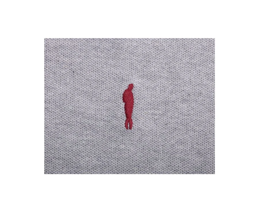 Polo Homme Gris Chiné Et Navy - ADNEY 7 Polo Homme Gris Chiné Et Navy - ADNEY – Image 7