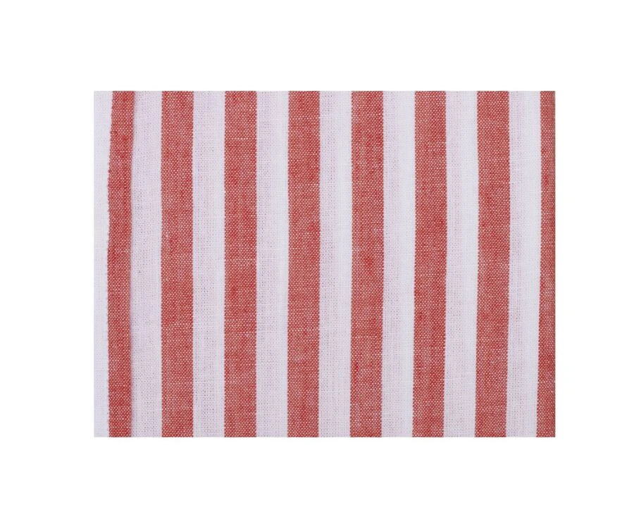 Chemise Coton Lin Rayée Corail Et Blanche - SIMONIN 7 Chemise Coton Lin Rayée Corail Et Blanche - SIMONIN – Image 7