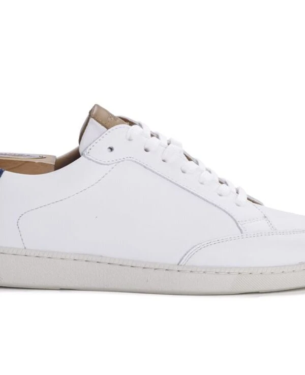 Sneakers Cuir Blanc Homme - CANUNDA