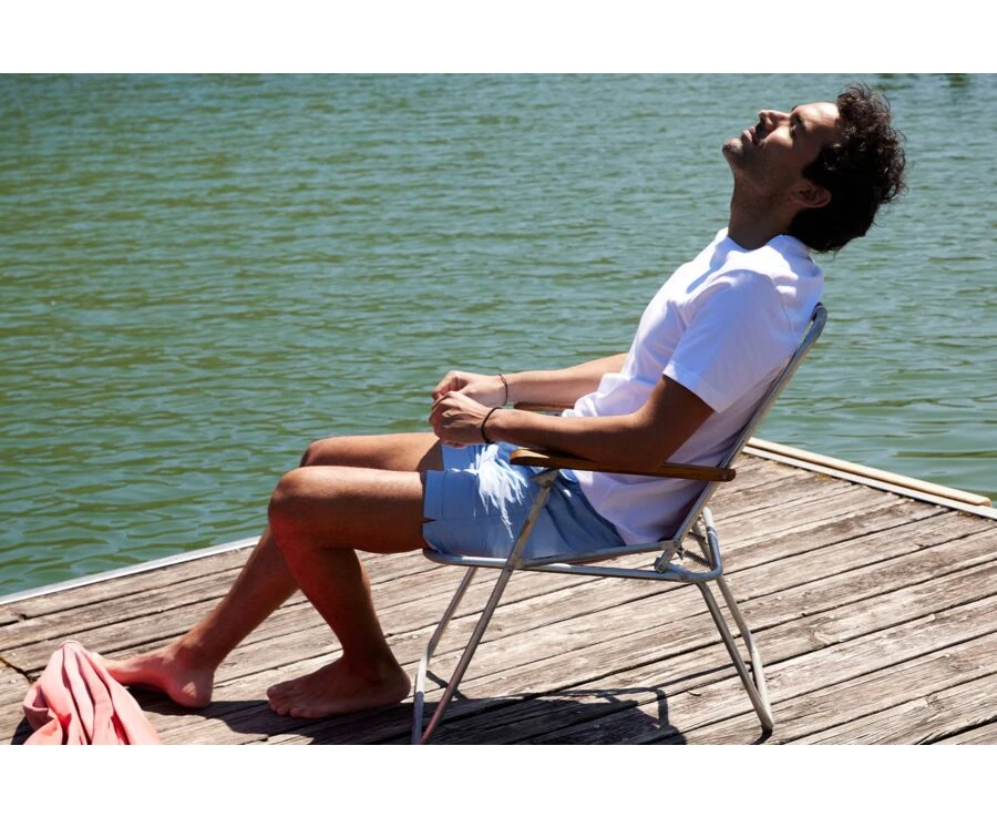 Maillot De Bain Homme Bleu Clair - BRENTAN 3 Maillot De Bain Homme Bleu Clair - BRENTAN – Image 3