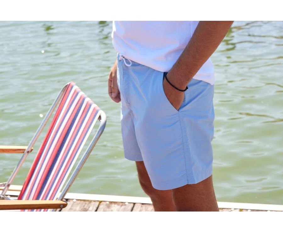 Maillot De Bain Homme Bleu Clair - BRENTAN 2 Maillot De Bain Homme Bleu Clair - BRENTAN – Image 2