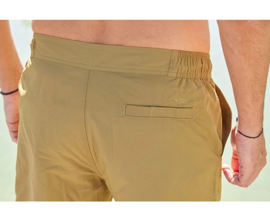 Short De Bain Homme Kaki - BRENTAN 2 Short De Bain Homme Kaki - BRENTAN – Image 2