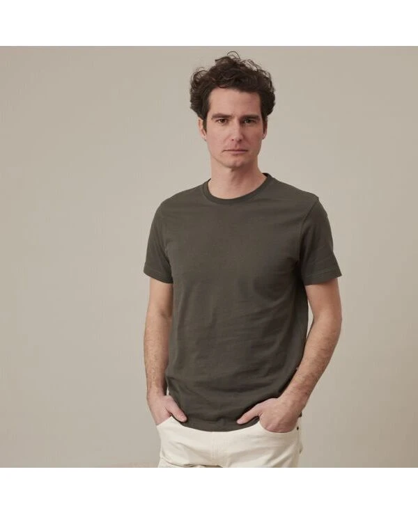 Tee-shirt Coton Bio Uni Vert Foncé - EDGAR III