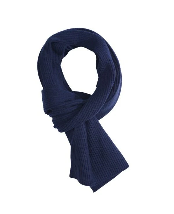 Écharpe Laine Homme Bleu Marine