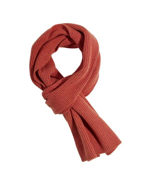 Écharpe Laine Homme Rouge Ambre