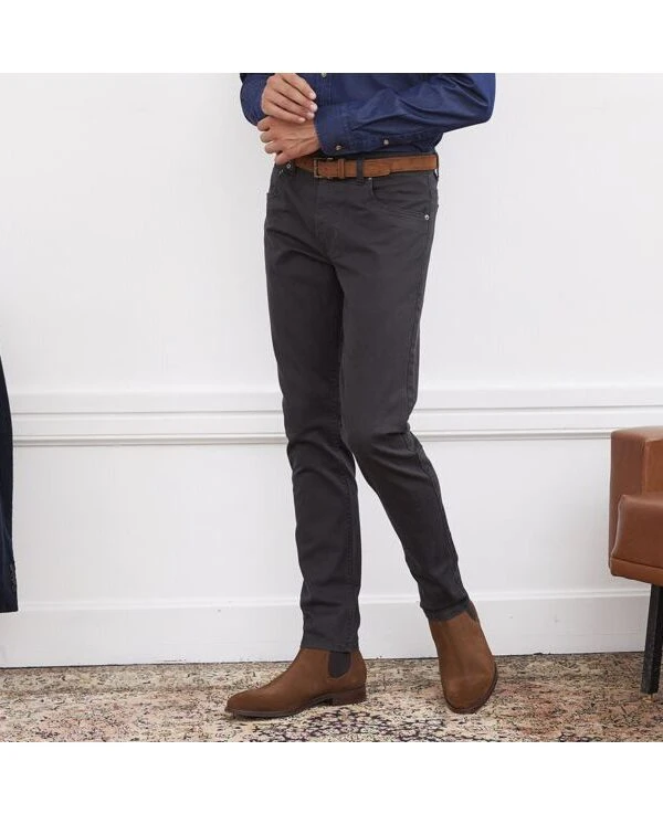 Pantalon 5 Poches Homme Charbon - KARSON