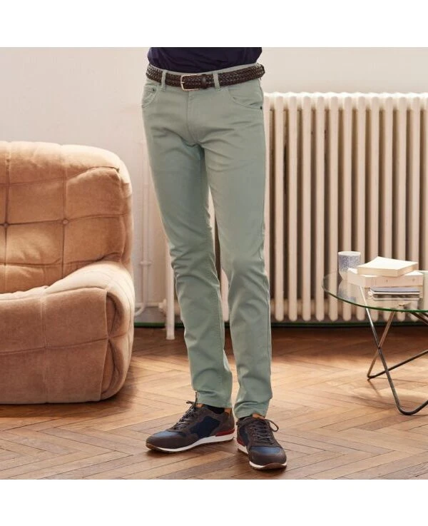 Pantalon 5 Poches Homme Tilleul - KARSON