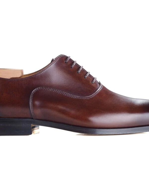 Richelieu Homme Chocolat Patiné Semelle Cuir - WAYFORD