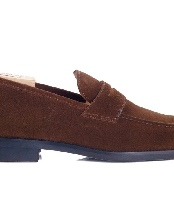 Mocassin Homme Velours Havane - WEMIC GOMME CITY