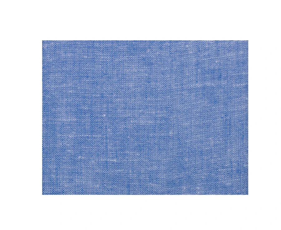 Chemise Homme Coton/lin Chambray Bleu Océan - SIPHÉRIN 7 Chemise Homme Coton/lin Chambray Bleu Océan - SIPHÉRIN – Image 7