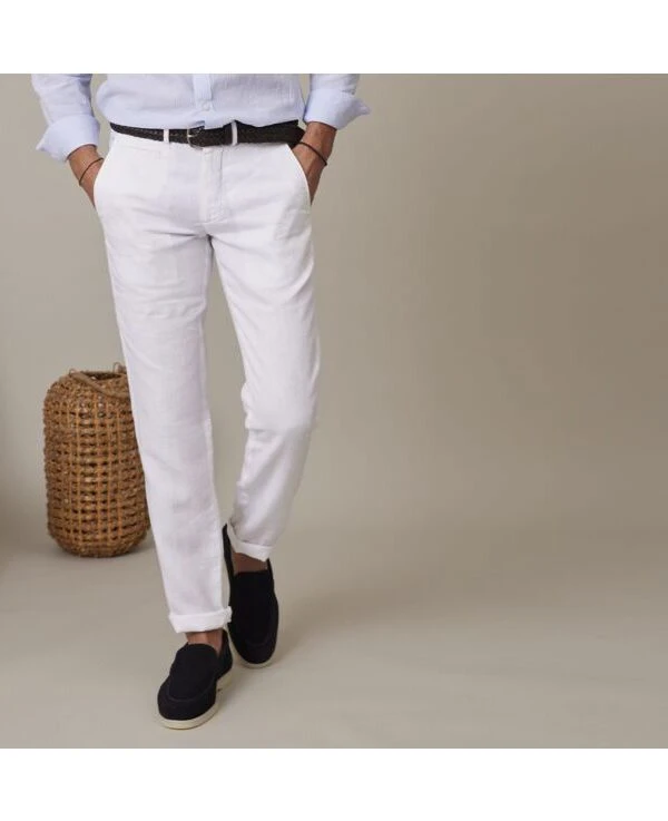 Pantalon Chino Homme Blanc - KYLSON