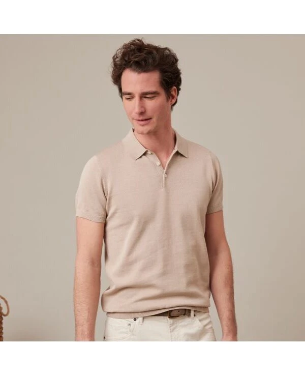 Polo Homme Beige - BRAIDEN