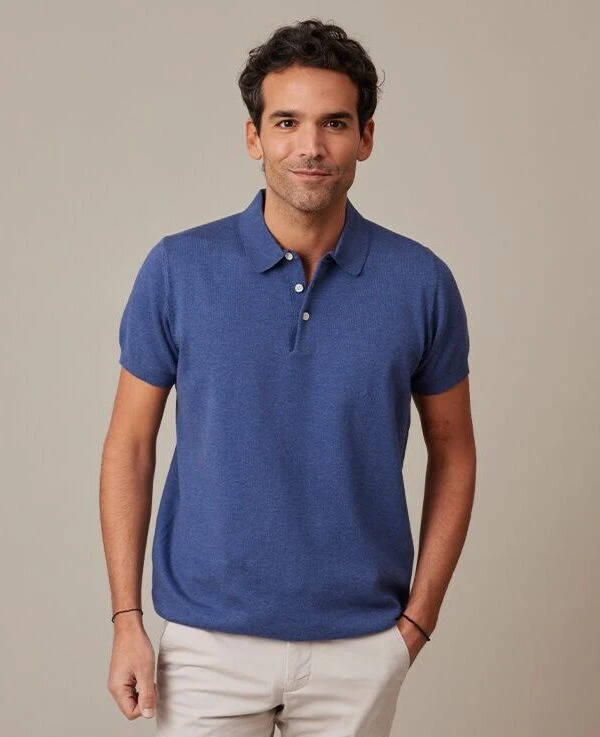 Polo Homme Bleu Océan - BRAIDEN