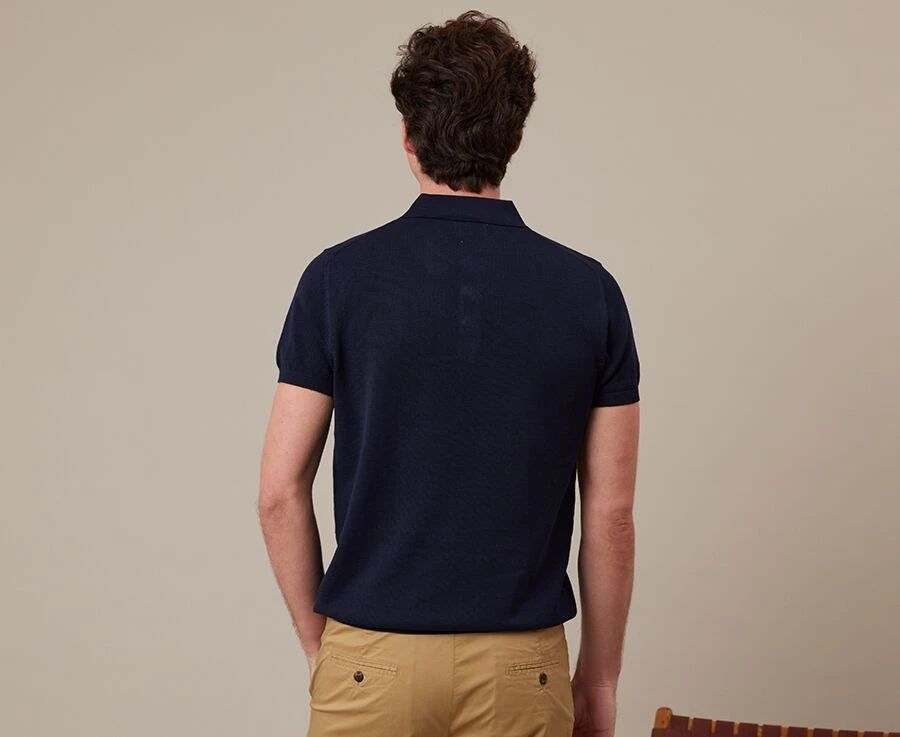 Polo Homme Marine - BRAIDEN 3 Polo Homme Marine - BRAIDEN – Image 3