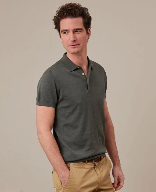 Polo Homme Vert Foncé - BRAIDEN