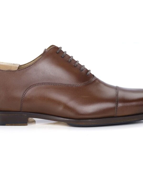 Richelieu Châtaigne Patiné Homme Semelle Cuir Avec Patin Gomme - SPEZIA II PATIN