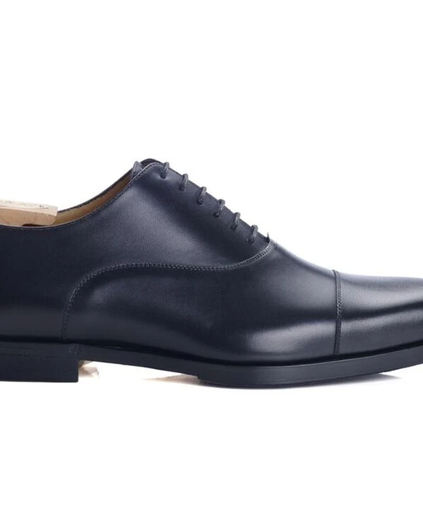 Richelieu Noir Patiné Homme Semelle Cuir Avec Patin Gomme - SPEZIA II PATIN