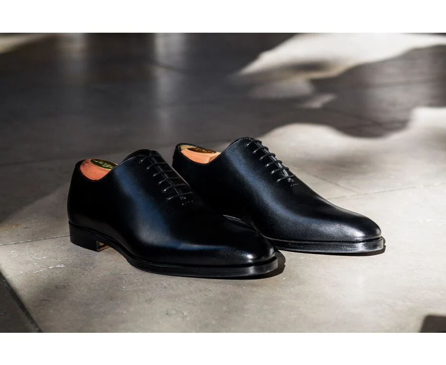 Richelieu Homme Noir Semelle Cuir Avec Patin - BELLAGIO PATIN 6 Richelieu Homme Noir Semelle Cuir Avec Patin - BELLAGIO PATIN – Image 6