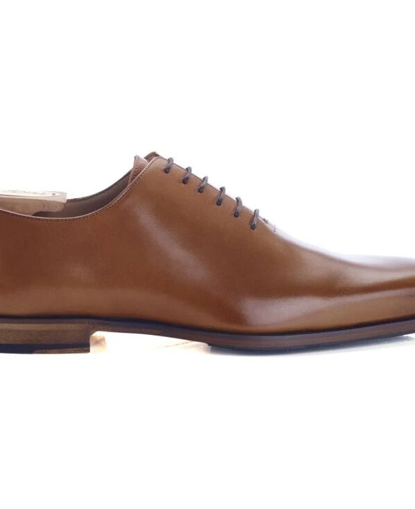 Richelieu Homme Gold Patiné Semelle Cuir Avec Patin - BELLAGIO PATIN