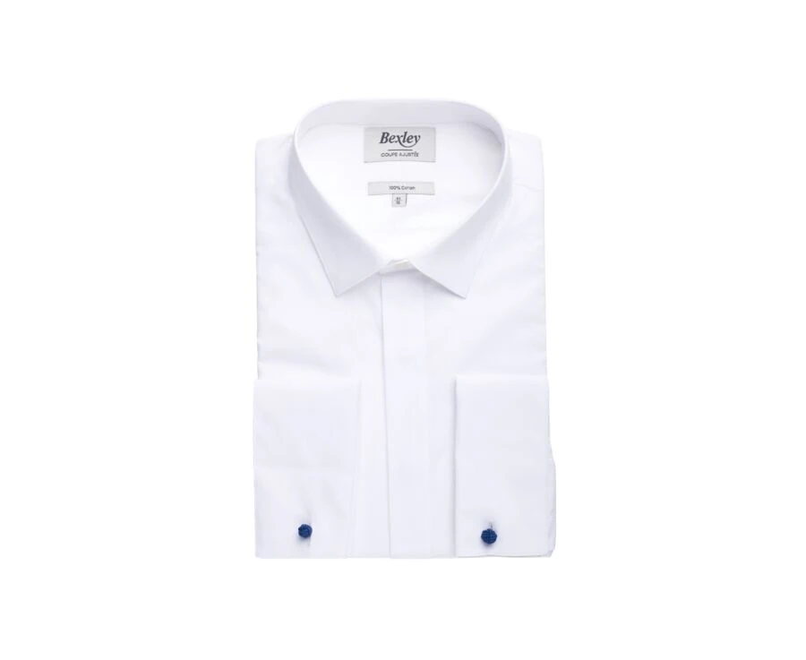 Chemise Blanche à Boutons De Manchettes - OLIVIO 1 Chemise Blanche à Boutons De Manchettes - OLIVIO