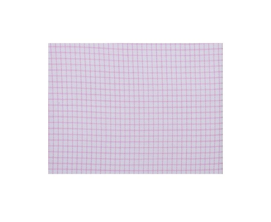 Chemise Twill Blanche à Carreaux Rose Clair Homme- MARTINIEN 7 Chemise Twill Blanche à Carreaux Rose Clair Homme- MARTINIEN – Image 7