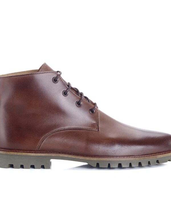 Boots Semelle Gomme Homme Chocolat Patiné - CANFIELD GOMME