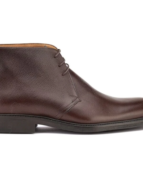 Low Boots Homme Chocolat Grainé - GREENWICH GOMME CITY