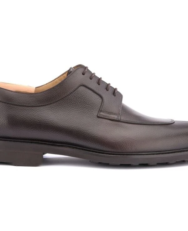 Derbies Homme Chocolat Grainé Semelle Gomme - KENT GOMME COUNTRY